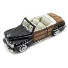 Carro Lucky Ford Sportsman Woody Convertible 1946 Escala 1/18 - Preto