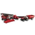 Set Ertl Case Ih - Colheitadeira / Trator Case Ih Magnum 340 / Caminho Axial Flow 7240 Set 14970 - Escala 1/64