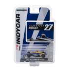 Carro Greenlight Alexander Rossi Napa #27 2018 Escala 1/64 - Amarelo e Azul
