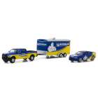 Carro Greenlight Ram 2500 2017 Dodge Hitch/twn Escala 1/64 - Amarelo e Azul