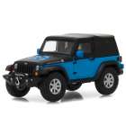 Carro Greenlight All Terrain Jeep Wrangler 2010 Escala 1/43 - Azul