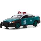 Carro Greenlight Ford Sedan Nypd Interceptor Hws3 Escala 1/43 - Verde Preto e Branco