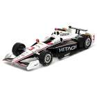 Carro Greenlight Helio Castroneves Hitachi #3 2017 Escala 1/18 - Branco e Preto