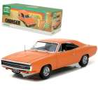 Carro Greenlight Artisan - Dodge Charger Hemi Laranja - Ano 1970 - Escala 1/18