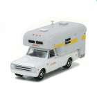 Carro Greenlight Chevy C20 Cheyene 1968 Escala 1/64 - Branco