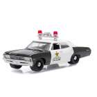 Carro Greenlight Chevrolet Biscayne-clark S20 1967 Escala 1/64 - Preto e Branco