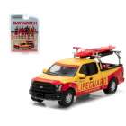 Carro Greenlight Ford F-150 Baywatch Lifeguard 2016 Escala 1/64 - Amarelo e Vermelho