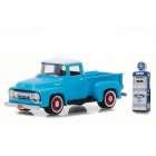 Carro Greenlight Ford F-100 Gas Pump Escala 1/64 - Azul