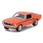 Carro Greenlight Ford Mustang 1968 Escala 1/64 - Laranja