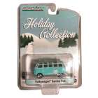Carro Greenlight Volkswagen Samba Bus Drk/azul Escala 1/64