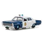 Carro Greenlight Ford 500 1967 Escala 1/64 - Azul e Branco