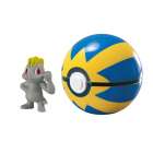 BONECO TOMY POKEMON MACHOP + BOLA RAPIDA T19139