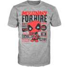 Camiseta Funko Pop Tees Marvel: Deadpool For Hire - Tamanho Gg