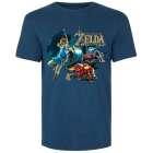 CAMISETA THE LEGEND OF ZELDA BREATH OF THE WILD AZUL DARK - TAMANHO P