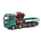 CAMINHAO WSI MAN TGX XXL EURO 6 8X4 FASSI 1100 B.BOX 04-2010 ESCALA 1/50