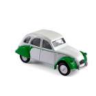 Carro Norev Citroen 2cv Dolly - 1968 - Escala 1/64 - Verde e Branco