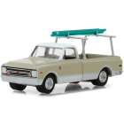 Carro Greenlight Chevrolet C-10 Blue Collar - 1970 - Escala 1/64 -