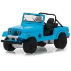 Carro Greenlight Dharma Jeep Cj-7 1977 - Escala 1/64 - Azul 44810-f