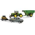 Set Ertl Trator e Pickup John Deere Mega Hauling Playset - Escala 1/32 45363