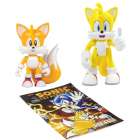 BONECOS TOMY SONIC THE HEDGEHOG - CLASSIC AND MODERN TAILS WITH COMIC BOOK T22069