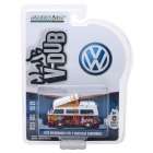 Carro Greenlight V-dub Volkswagen Type 2 Westfalia - Ano 1973 - Escala 1/64  29940-c