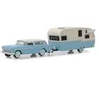 Carro Greenlight Hitch Tow Chevrolet Nomad/shasta 1955  - Escala 1/64