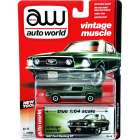 CARRO AUTO WORLD - VINTAGE FORD MUSTANG GT AW64002B - ANO 1967 - ESCALA 1/64