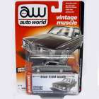 Carro Auto World - Plymouth Barracuda Aw64032a Prata - Ano 1964 - Escala 1/64
