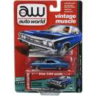 Carro Auto World - Chevy Chevelle Blue Aw64132a - Ano 1967 - Escala 1/64