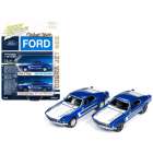 Carros Johnny Lightning 2 Pack Hubert Platt - Ford Mustang - Cobra Jet 428 Jlpk005 - Ano 1969 - Escala 1/64