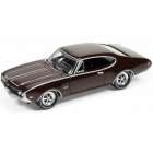 Carro Johnny Lightning Muscle Cars - Oldsmobile Cutlass 442 Jlmc002b - Ano 1969 - Escala 1/64