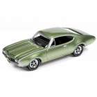 CARRO JOHNNY LIGHTNING MUSCLE CARS - OLDSMOBILE CUTLASS 442 JLMC002C - ANO 1969 - ESCALA 1/64