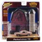 DIORAMA COM CARRO JOHNNY LIGHTNING BARN FINDS LOST LEGENDS - CHEVY CHEVELLE JLDR004 - ANO 1970 - ESCALA 1/64
