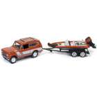 Carro Johnny Lightning Gone Fishing - International Scout Ii W/ Boat Jlbt004b - Ano 1979 - Escala 1/64