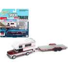 Carro Johnny Lightning Truck And Trailer - Ford F-150 Red Jlbt008a - Ano 1993 - Escala 1/64