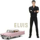 Carro e Figure Greenlight - Cadillac Fleetwood With Elvis Presley Figure  29898 - Ano 1955 - Escala 1/64