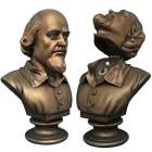 ESTTUA E COFRE DE VINYL DIAMOND SELECT - BATMAN 1966 - WILLIAM SHAKESPEARE HEAD BUST BANK 14734