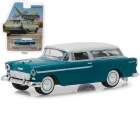 Carro Greenlight Estate Wagons - Chevrolet Nomad 29950a - Ano 1955 - Escala 1/64
