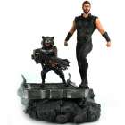Esttua Diamond Select Avengers Infinity War Marvel Premier Collection - Thor And Rocket Raccoon Resin Statue 82856