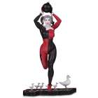 ESTTUA DC COLLECTIBLES HARLEY QUINN RED, WHITE AND BLACK - BY FRANK CHO 55696