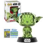 Funko Pop Star Wars Exclusive Sdcc 2019 - Yoda Chrome Green 124
