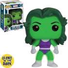 FUNKO POP MARVEL EXCLUSIVE - SHE-HULK DARK 147 GLOWS IN THE DARK