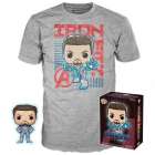 Box Funko Pop Tees Marvel Avengers Endgame - Iron Man (tony Stark) Glow + Camiseta