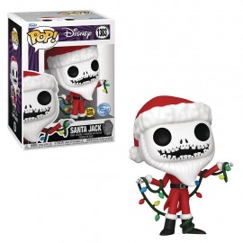 Funko Pop Disney The Night Before Christmas 30th Anniversary Exclusive - Santa Jack 1383 (glows In The Dark)