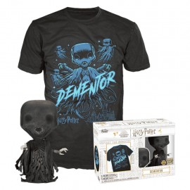 Funko Pop Tees Harry Potter: Dementador (glows In The Dark) & Camiseta Tamanho Lg (73130)