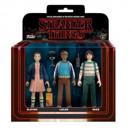 Boneco Funko Action Stranger Things Eleven+lucas+mike 3pack