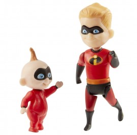 Boneco Jakks - Disney Incredibles 2 Mr.incredible Dash/jack-jack 74789