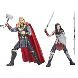 Boneco Hasbro Marvel Legends Thor The Dark World - Thor + Sif 2pack E2448
