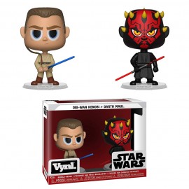 Boneco Funko Vynl Star Wars Darth Maul + Obi Wan  2pack