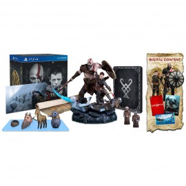 Boneco God Of War Kratos + Atreus C/jogo Ps4 Edition Collectors